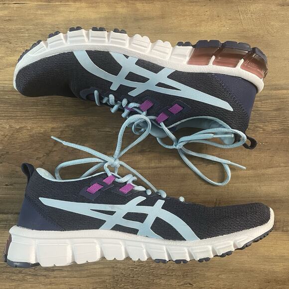 ASICS GEL-Quantum 90 Women’s Running Shoes Size 8.5 1022A115 Blue White - Picture 3 of 8